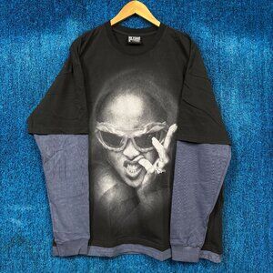 Rihanna Since 2005 R20 Oversized Pop Layered Long Sleeve L